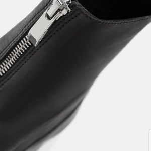 zara zip ankle boots